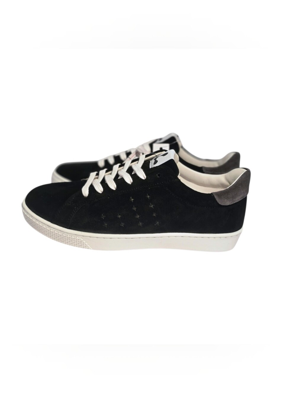 Lazo Halo Eco Suede Sneakers Black Womens 7.5 Mens 6 - Picture 4 of 15